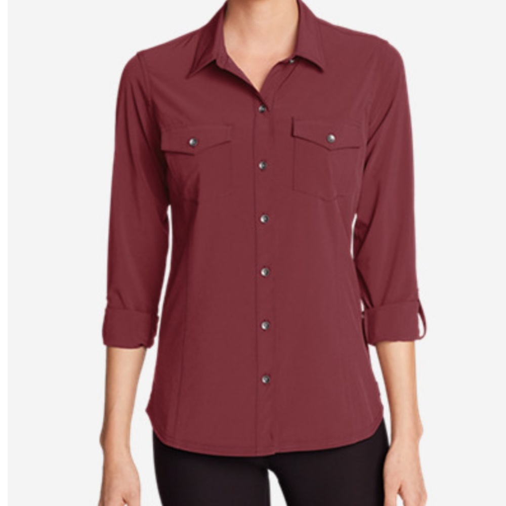 Eddie Bauer Travel shirt Large